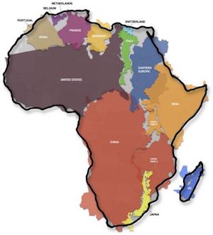 Africa is huge